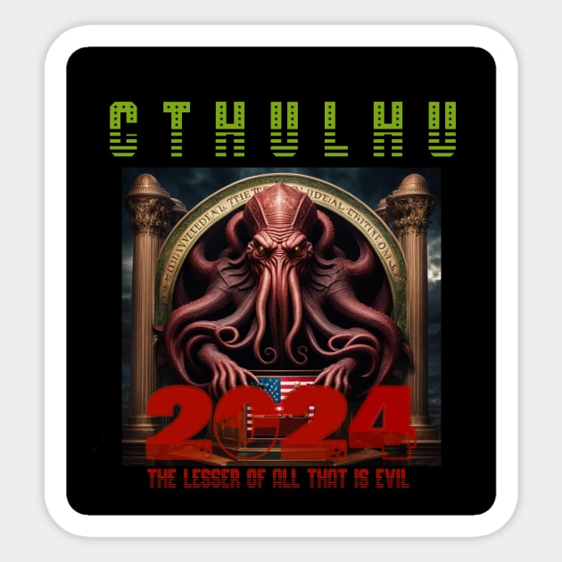 Cthulhu 2024 Cthulhu Sticker TeePublic